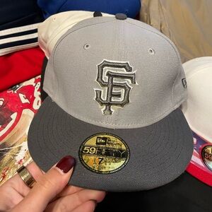Grey SF Giants hat